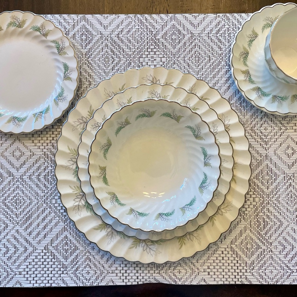 Snowhite Regency Woodland Dinnerware - Vintage, Made in England